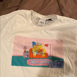 Zara tshirt simpsons size Medium